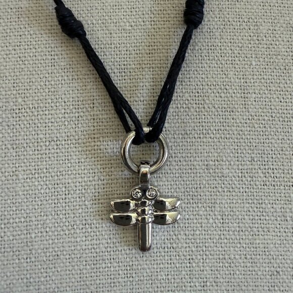 Dyrberg/Kern Beracha dragonfly necklace necklace with Swarovski crystals - Picture 5 of 9